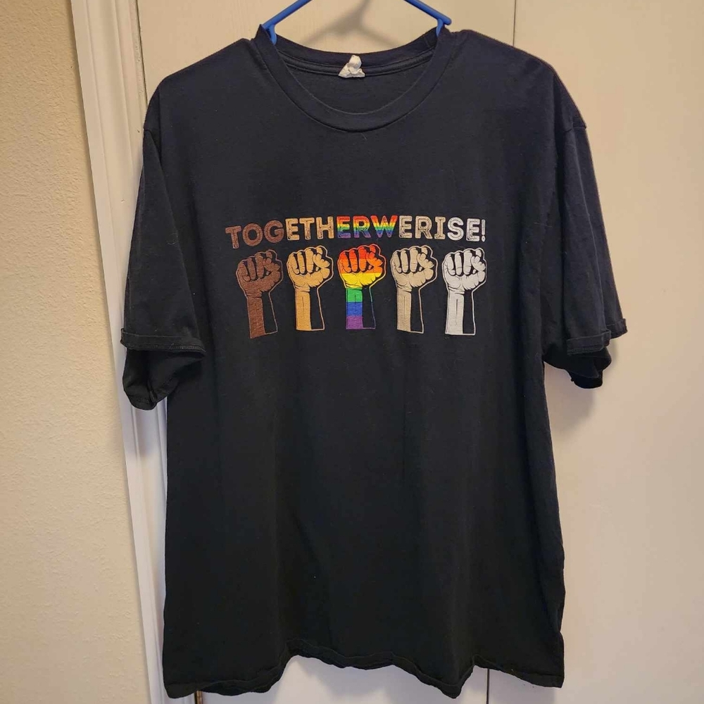 LGBT together we rise shirt